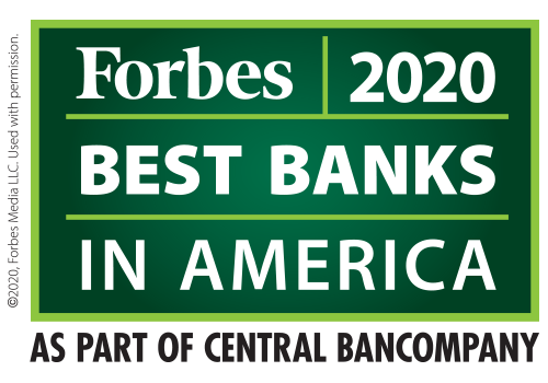 Central Bancompany has ranked one of Forbes Best Banks in America