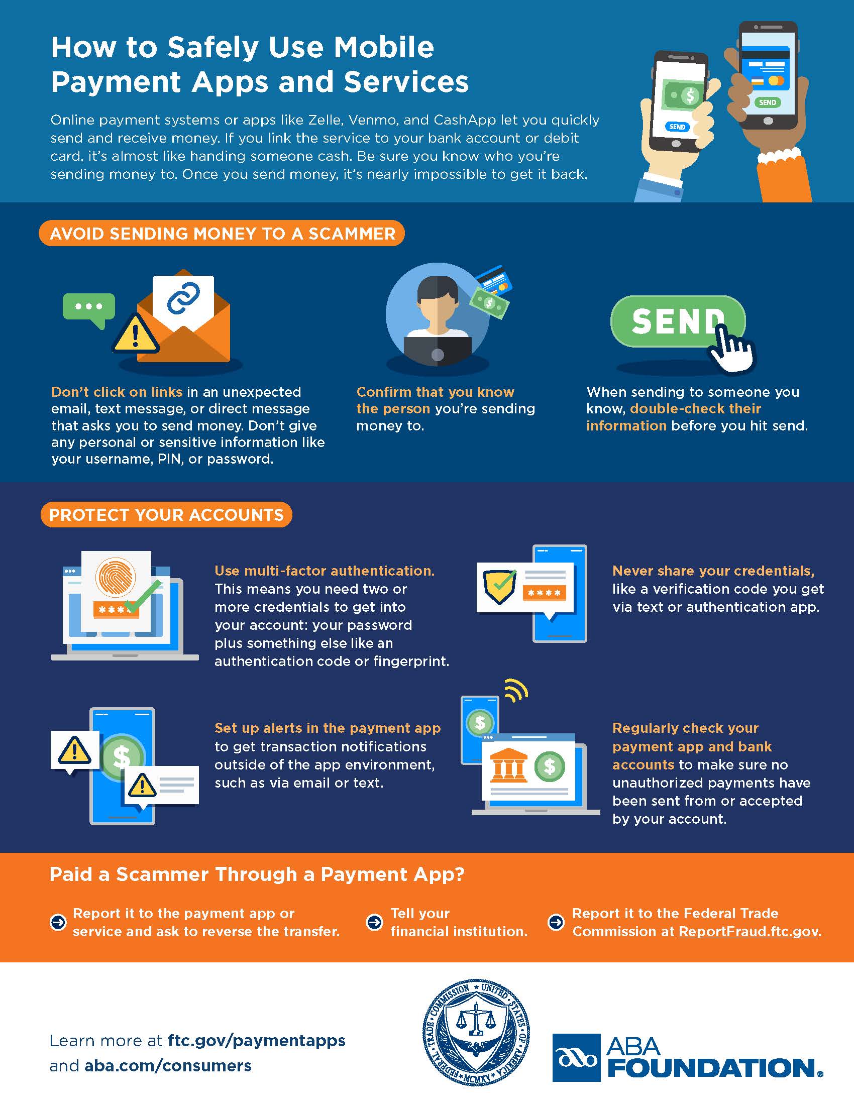 Infographic on payment-to-payment scams