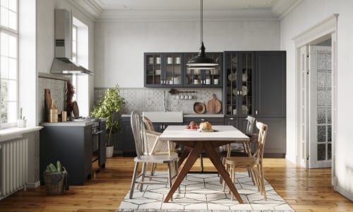 View of an apartment kitchen