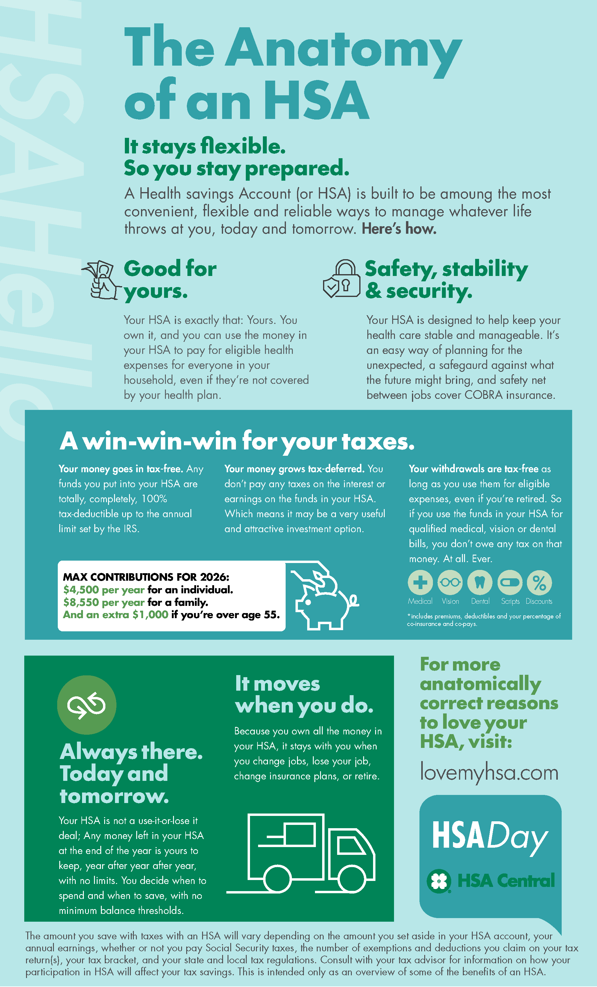 Anatomy of a HSA infographic