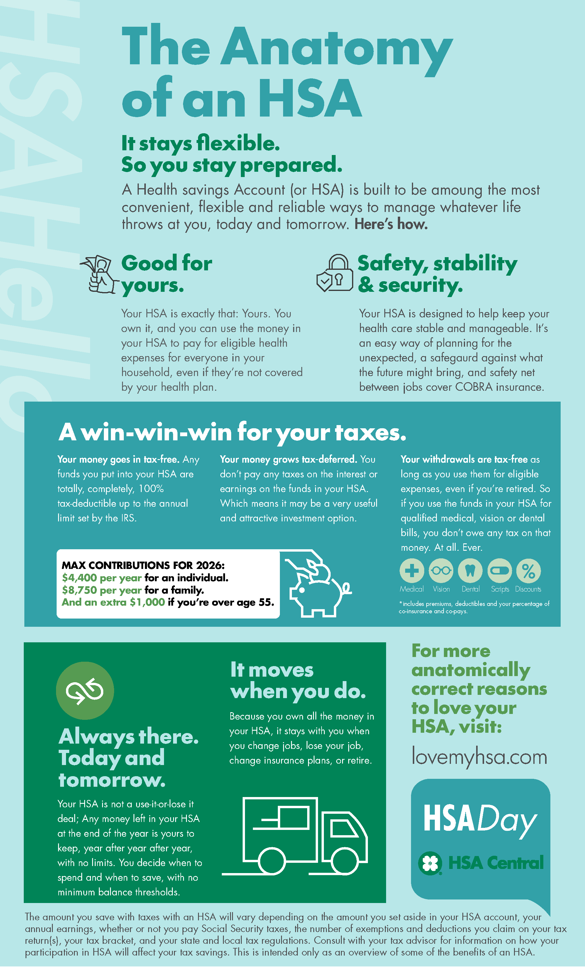 Anatomy of a HSA infographic
