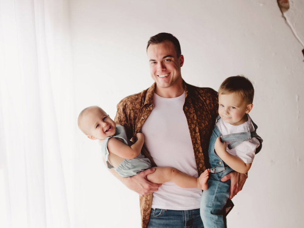 Brandon with his two boys
