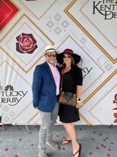 Dana and husband at a derby