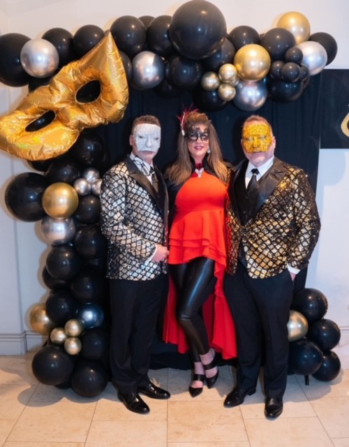 Heather and friends dressed up