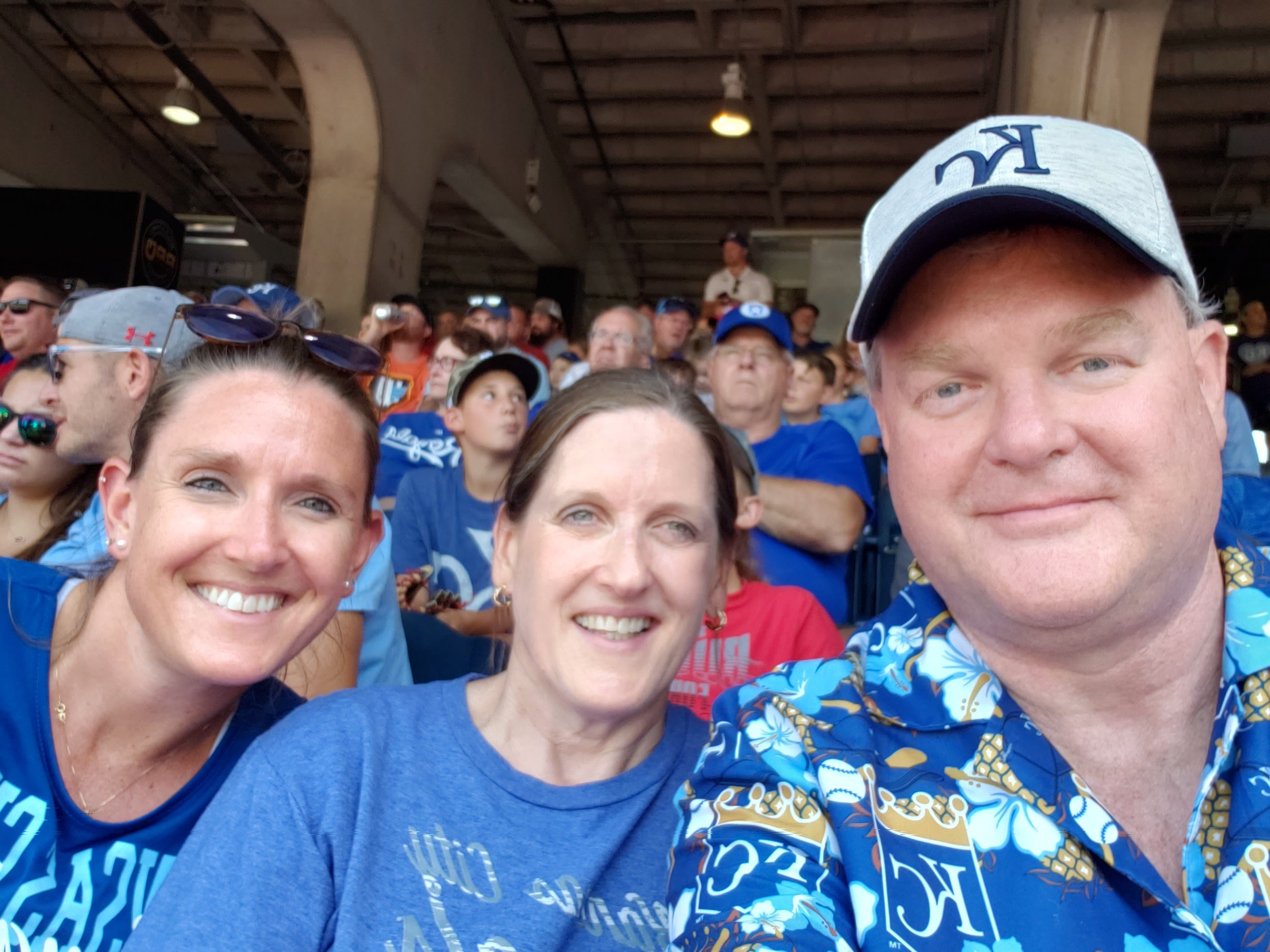 Lynn at Royals game with family