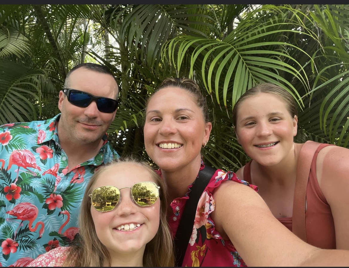 Amanda with her family