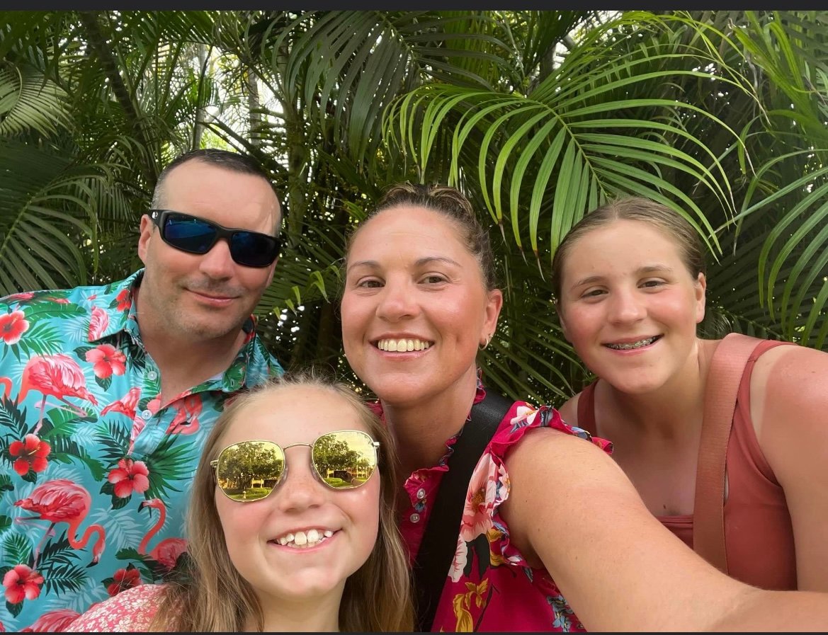 Amanda with her family