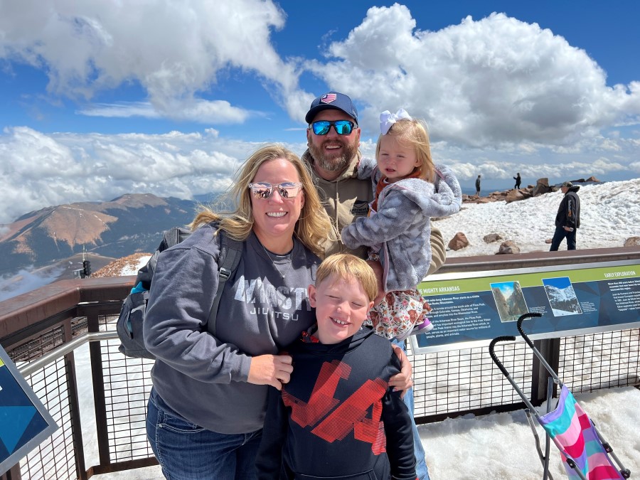 Adrianne with her family