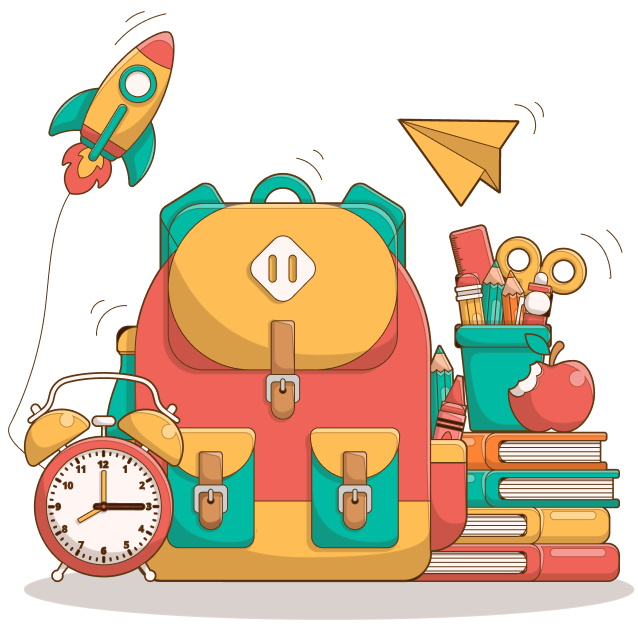 Summer back to school graphic
