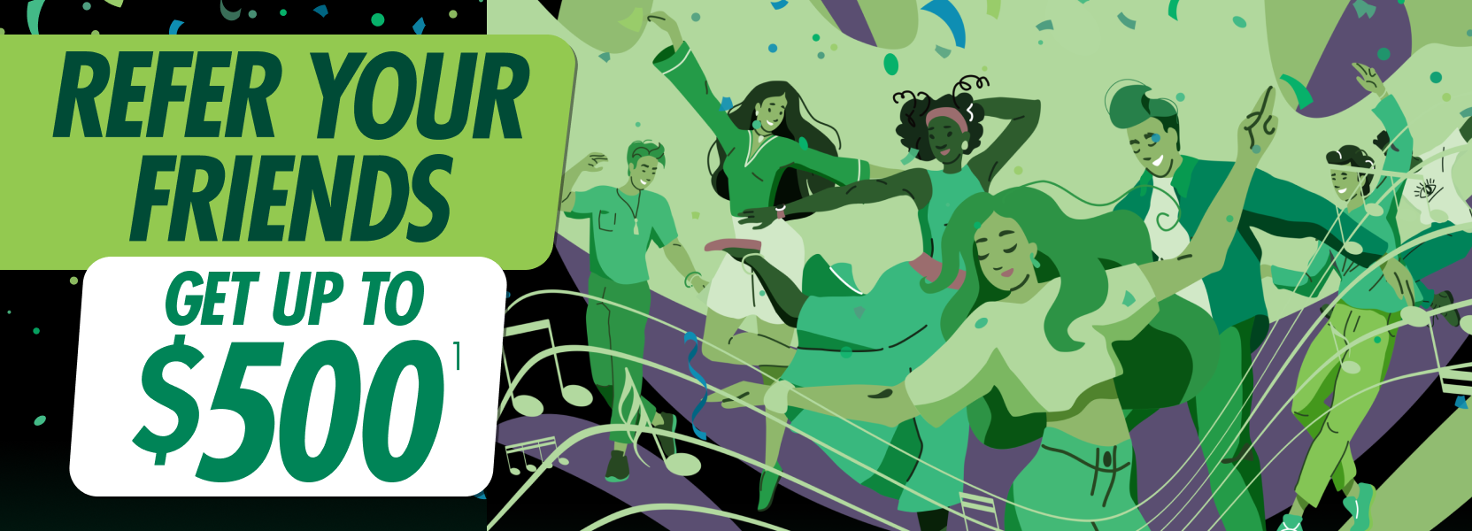 Get up to $500 - Banner