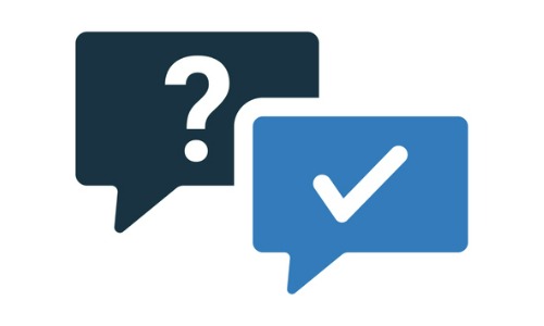 Question and answer icons 